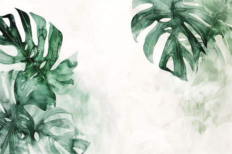 SELBSTKLEBENDE TAPETE RIESIGE BLÄTTER DER MONSTERA - SELBSTKLEBENDE TAPETEN - TAPETEN