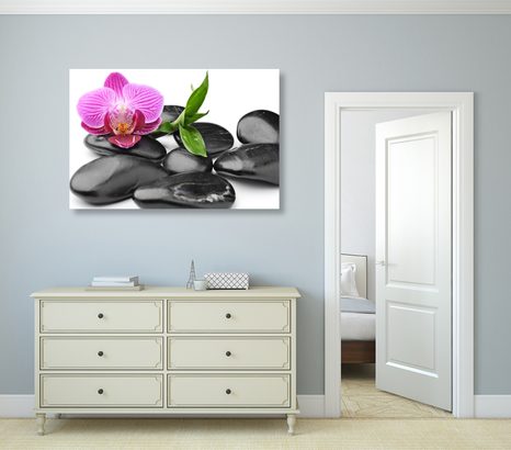 OBRAZ MASÁŽNÍ WELLNESS KAMENY - OBRAZY FENG SHUI - OBRAZY
