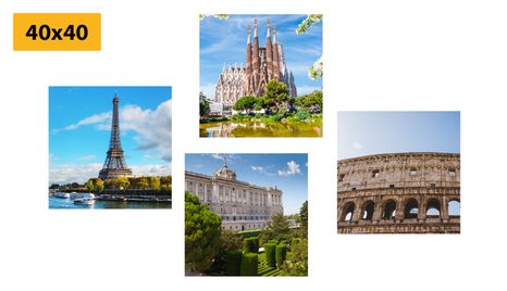SET DI QUADRI – BELLEZZE DI LUOGHI GRANDIOSI - COLLEZIONI DI QUADRI - STAMPE E QUADRI