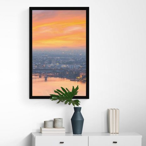 POSTER – TRAMONTO SULLA CITTÀ DI BANGKOK - CITTÀ - POSTER