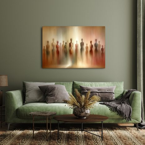 SLIKA APSTRAKTNE FIGURE U MAGLI - SLIKE LJUDI - SLIKE