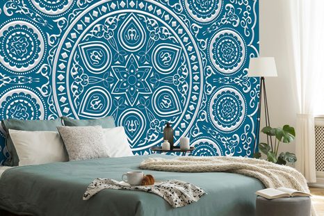 SAMOLEPÍCÍ TAPETA JEMNÁ ETNICKÁ MANDALA - SAMOLEPÍCÍ TAPETY - TAPETY