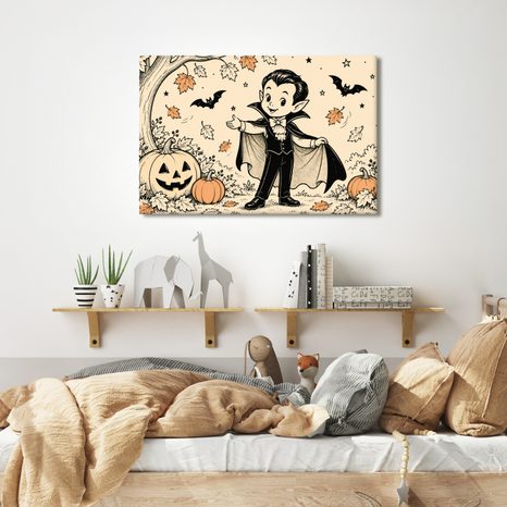 OBRAZ MALÝ UPÍREK S DÝNĚMI - HALLOWEENSKÉ A HOROROVÉ OBRAZY - OBRAZY