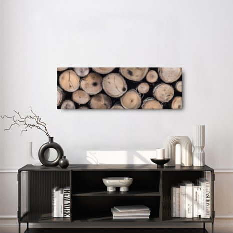 QUADRO SU TELA – TEXTURE NATURALE DEL LEGNO - QUADRI ALBERI E FOGLIE - STAMPE E QUADRI