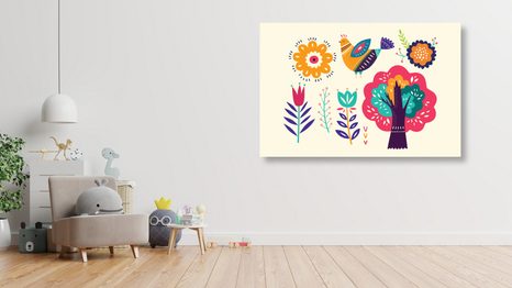 WANDBILD NATUR IM VOLKSSTIL - STILLLEBEN-BILDER - BILDER