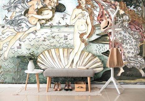 TAPETA REPRODUKCE ZROZENÍ VENUŠE - SANDRO BOTTICELLI - TAPETY S IMITACÍ MALEB - TAPETY