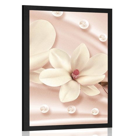 POSTER LUXURIOUS MAGNOLIA - FLOWERS - POSTERS