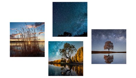 SET SLIKA PEJZAŽ S MAGIČNIM NEBOM - SETOVI SLIKA - SLIKE