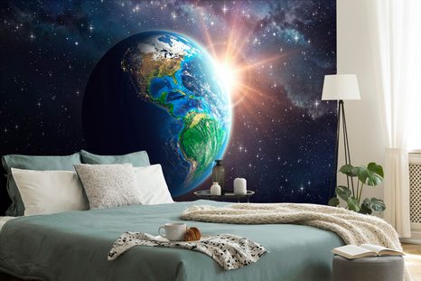 SELBSTKLEBENDE TAPETE BLAUER PLANET ERDE - SELBSTKLEBENDE TAPETEN - TAPETEN