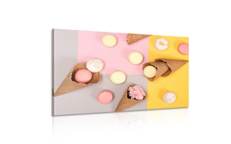 OBRAZ MAKRÓNKY V KORNOUTU - OBRAZY JÍDLA A NÁPOJE - OBRAZY