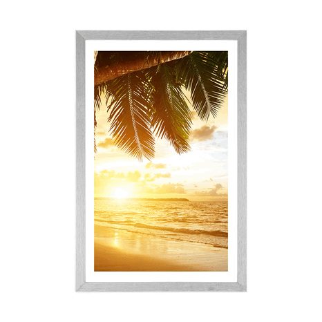 POSTER – ALBA SULLA SPIAGGIA CARAIBICA - NATURA - POSTER