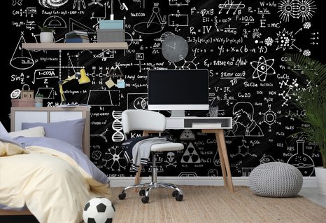 TAPÉTA TUDOMÁNYOS TÁBLA - FEKETE-FEHÉR TAPÉTÁK - TAPÉTÁK