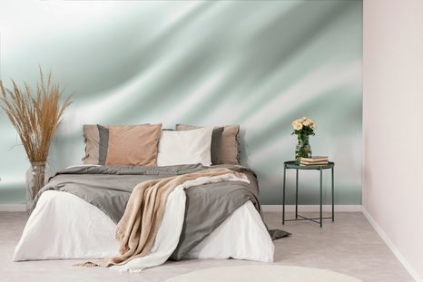 TAPETA ZELENÝ SATÉN - JEDNOBAREVNÉ TAPETY - TAPETY