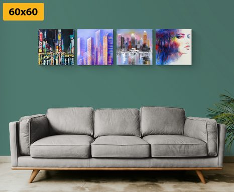 SET OBRAZŮ TAJEMNÝ NOČNÍ ŽIVOT - SESTAVY OBRAZŮ - OBRAZY