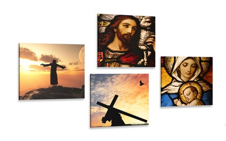 CANVAS PRINT SET HEAVENLY KINGDOM - SET OF PICTURES - PICTURES