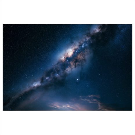 CANVASTAVLA VINTERGATAN I NATTEN - TAVLOR MED GALAXER - TAVLOR
