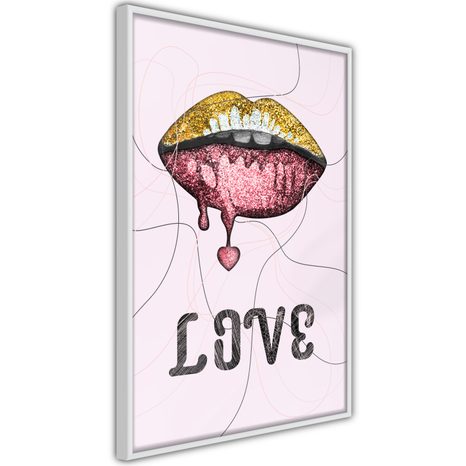 POSTER - LIP GLOSS AND LOVE - LOVE - POSTERE