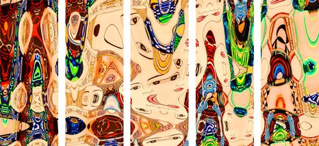 5-RÉSZES KÉP ANYA ABSZTRAKT KIVITELBEN - ABSZTRAKT KÉPEK - KÉPEK