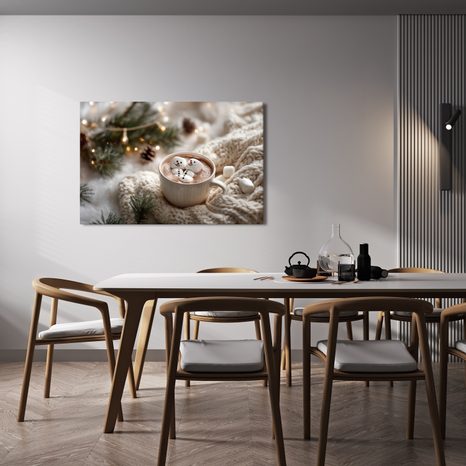 OBRAZ VÁNOČNÍ POHODA S KAKAEM - VÁNOČNÍ A ZIMNÍ OBRAZY - OBRAZY