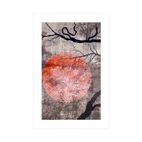 POSTER WITH MOUNT SURREALISTIC TREES - NATURE - POSTERS