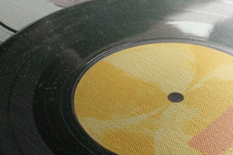 WANDBILD ALTE SCHALLPLATTEN - VINTAGE- UND RETRO-BILDER - BILDER