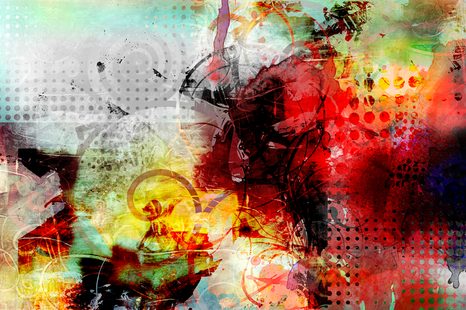 CARTA DA PARATI – PITTURA MEDIATICA MODERNA - CARTA DA PARATI ASTRATTI - CARTA DA PARATI