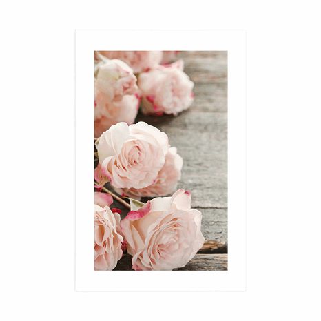 AFFICHE – ROSES ROMANTIQUES - FLEURS - AFFICHES