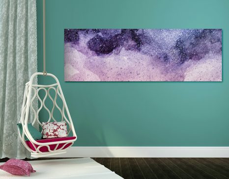 КАРТИНА НА ПЛАТНО – АБСТРАКЦИЯ НА НОЩНО НЕБЕ - АБСТРАКТНИ КАРТИНИ - КАРТИНИ