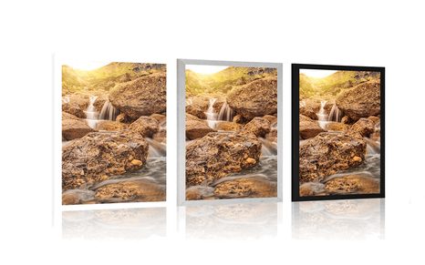 POSTER HOCHGEBIRGSWASSERFALL - NATUR - POSTER