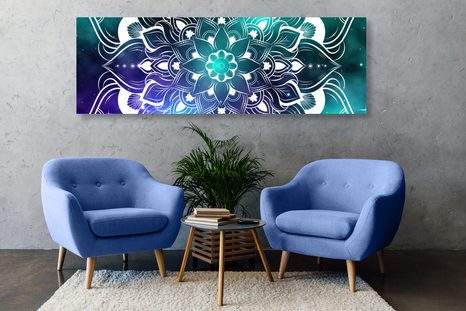 KÉP MODERN MANDALA KELETI MINTÁVAL - FENG SHUI KÉPEK - KÉPEK