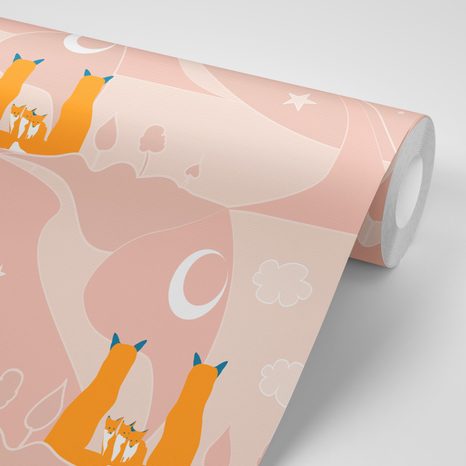 SAMOLEPÍCÍ TAPETA LIŠČÍ RODINKA - SAMOLEPÍCÍ TAPETY - TAPETY