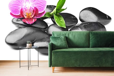 SELBSTKLEBENDE TAPETE MASSAGE-STEINE UND WELLNESS - SELBSTKLEBENDE TAPETEN - TAPETEN