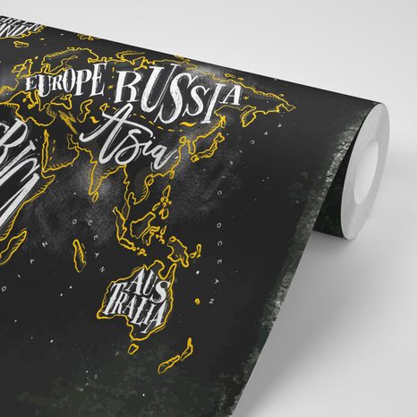 SAMOLEPÍCÍ TAPETA TRENDOVÁ MAPA SVĚTA - SAMOLEPÍCÍ TAPETY - TAPETY