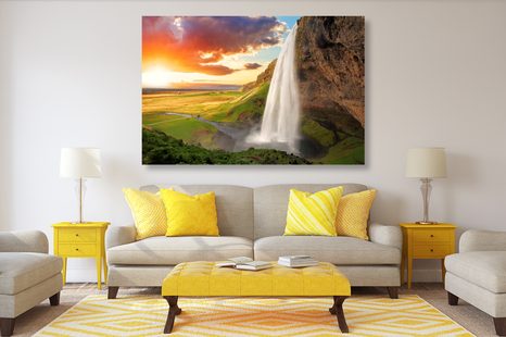 SLIKA ČUDOVITI SLAP NA ISLANDIJI - SLIKE SLAPOVI - SLIKE