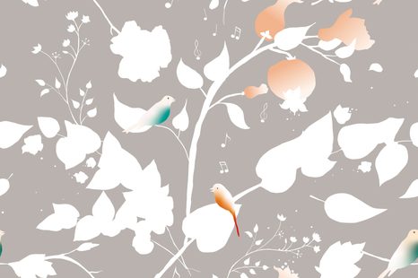 CARTA DA PARATI AUTOADESIVA – CINGUETTIO DEGLI UCCELLINI - CARTA DA PARATI AUTOADESIVE - CARTA DA PARATI