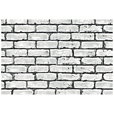 SELF ADHESIVE WALLPAPER PAINTED GRAY BRICK - SELF-ADHESIVE WALLPAPERS - WALLPAPERS