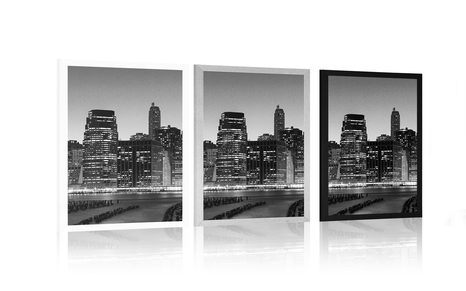 POSZTER ÉJJEI NEW YORK FEKETE FEHÉRBEN - FEKETE-FEHÉR - POSZTEREK