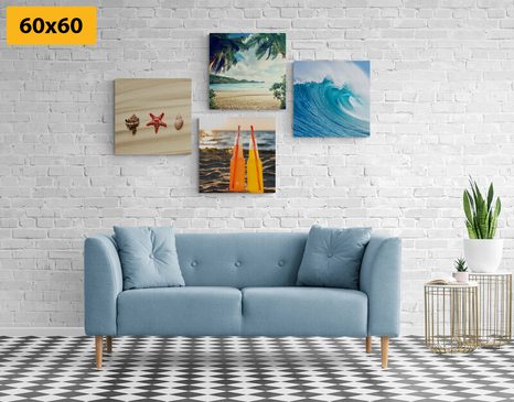 SET OBRAZŮ DOVOLENÁ U MOŘE - SESTAVY OBRAZŮ - OBRAZY