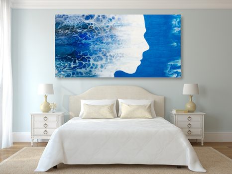 OBRAZ ABSTRAKTNÍ PROFIL ŽENY - ABSTRAKTNÍ OBRAZY - OBRAZY