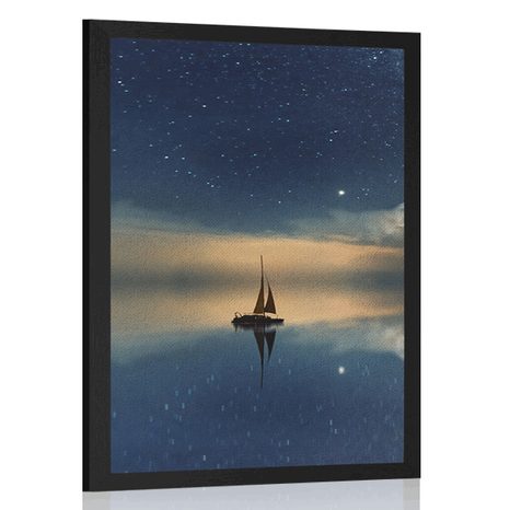 POSTER BOAT AT SEA - NATURE - POSTERS