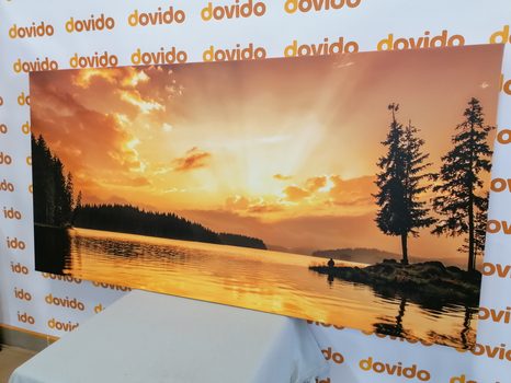 WANDBILD SPIEGELUNG IM BERGSEE - BILDER VON NATUR UND LANDSCHAFT - BILDER