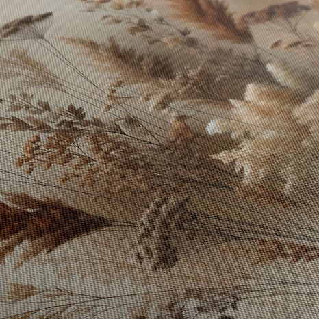 WANDBILD GETROCKNETE GRÄSER UND BLUMEN - BILDER BLUMEN - BILDER