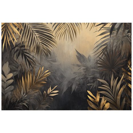 SAMOPRZYLEPNA TAPETA LIŚCIE PALMOWE W DŻUNGLI - TAPETY - 🔥 TOTALNA WYPRZEDAŻ