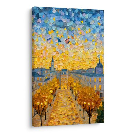 KÉP ESTI VÁROS RAGYOGÁSBAN - VÁROST ÁBRÁZOLÓ KÉPEK - KÉPEK