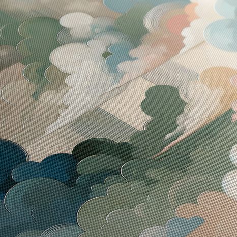 WANDBILD ABSTRAKTER HIMMEL VOLLER FORMEN UND FARBEN - BILDER VON NATUR UND LANDSCHAFT - BILDER