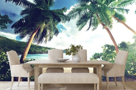 FOTOTAPETA ZÁPAD SLUNCE NA OSTROVĚ SEYCHELY - TAPETY - TOTÁLNÍ VÝPRODEJ 🔥