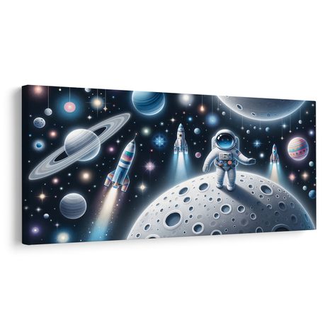 OBRAZ KOSMONAUT MEZI PLANETAMI - CHILDREN'S SPACE PICTURES - PICTURES