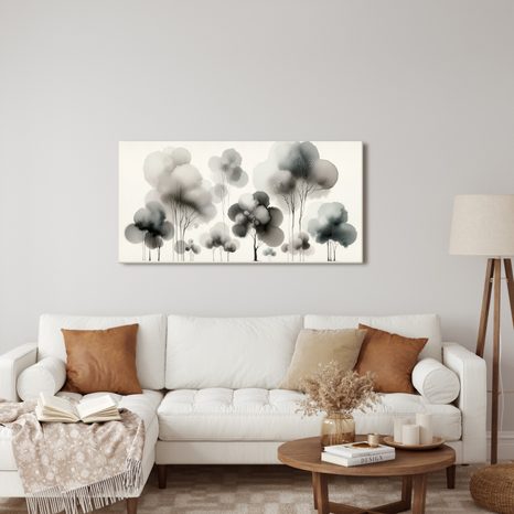 OBRAZ STROM ŽIVOTA V ŠEDÝCH TÓNECH - OBRAZY STROMY ŽIVOTA - OBRAZY