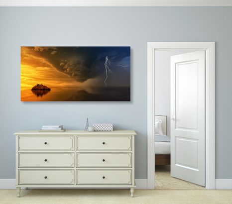 WANDBILD RUHE VOR DEM STURM - BILDER VON NATUR UND LANDSCHAFT - BILDER