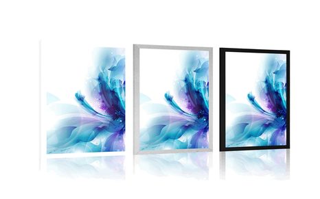 PLAKÁT KVĚT VE FUTURISTICKÉM STYLU - ABSTRAKTNÍ A VZOROVANÉ - PLAKÁTY